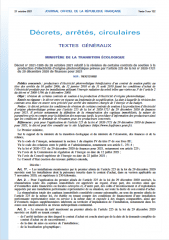 Révision des contrats d’achat solaire : le décret et l’arrêté du 26 octobre 2021, organisant la procédure de révision, ont été publiés au Journal officiel